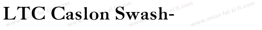 LTC Caslon Swash字体转换